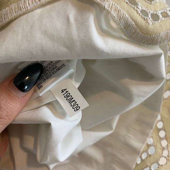 Antonio Melani Dress Womens 2 Multi Halle Eyelet Button Up Collared Belted Lined - Picture 10 of 13